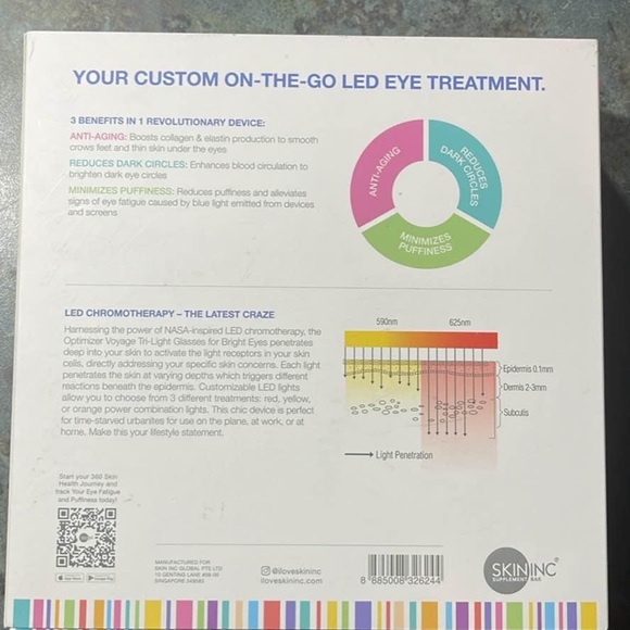 LED LIGHT TREATMENT - skin and eye area. New sealed. Red light - Picture 3 of 5